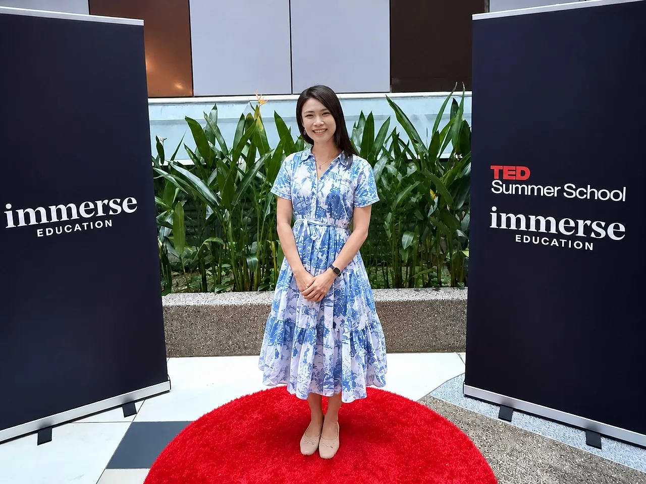 Michelle Lim at TED Summer School 2026, a programme delivered by Immerse Education.
